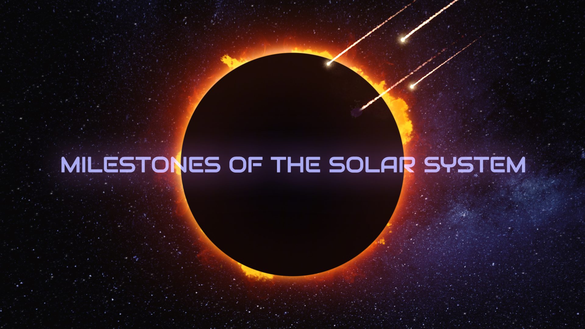 Milestones of the Solar System